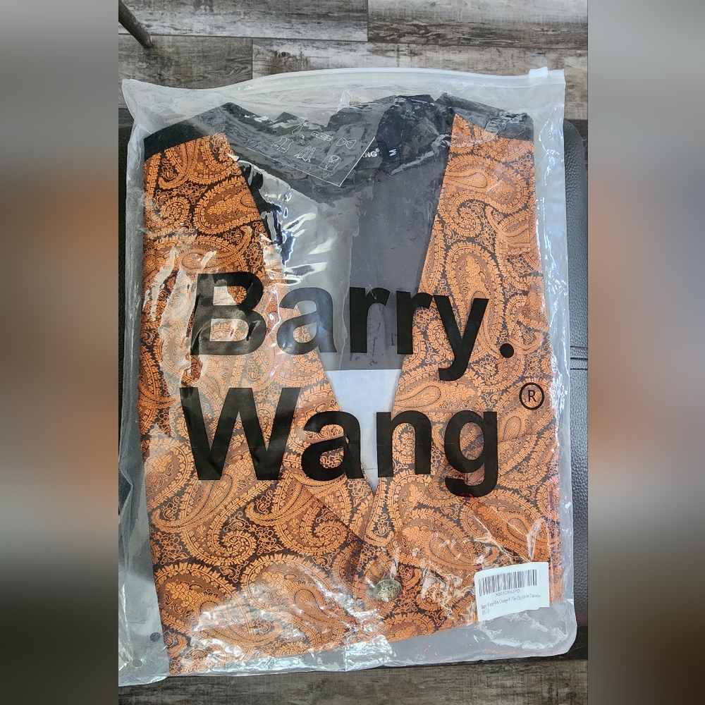 Mens Suit Vest Casual Orange